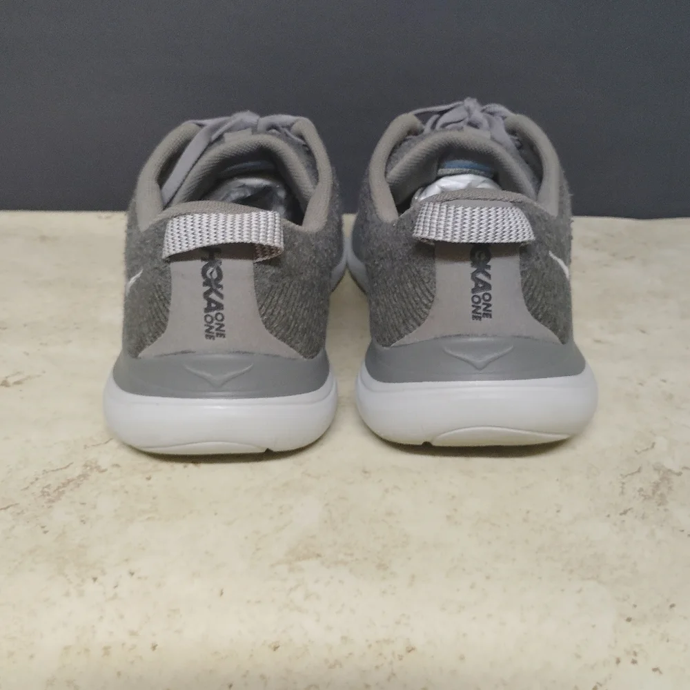 Hoka  Running Gray Athletic Running Walking Casual Shoes
